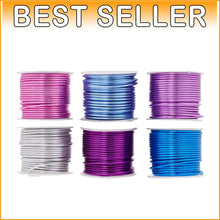 Load image into Gallery viewer, Vibrant 12 Gauge Aluminum Wire Set - Perfect for Jewelry Making &amp; Floral Crafts