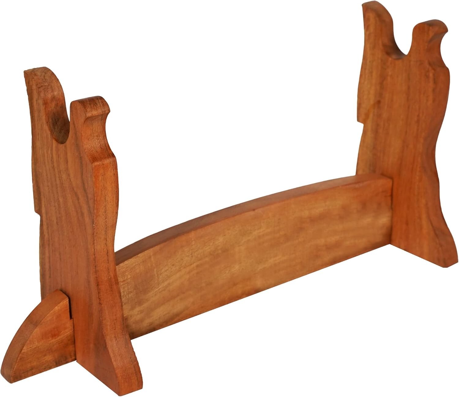 Polished 17-Inch Sword Holder for Katana and Samurai Blades - Easy Assembly