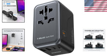 Load image into Gallery viewer, Multi-Port Worldwide Travel Adapter for Smartphones, Laptops and More – 70W GaN