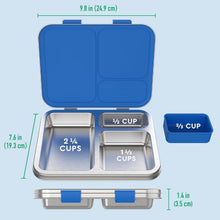 Load image into Gallery viewer, Airtight Kids Lunch Box with 3 Compartments &amp; Dishwasher Safe Design – Age 3+