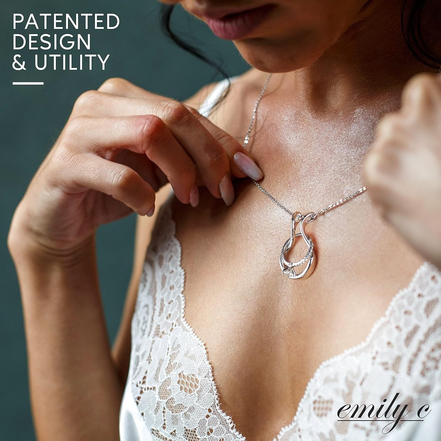 Elegant Stainless Steel Ring Holder Necklace for Men & Women - Stylish Jewelry