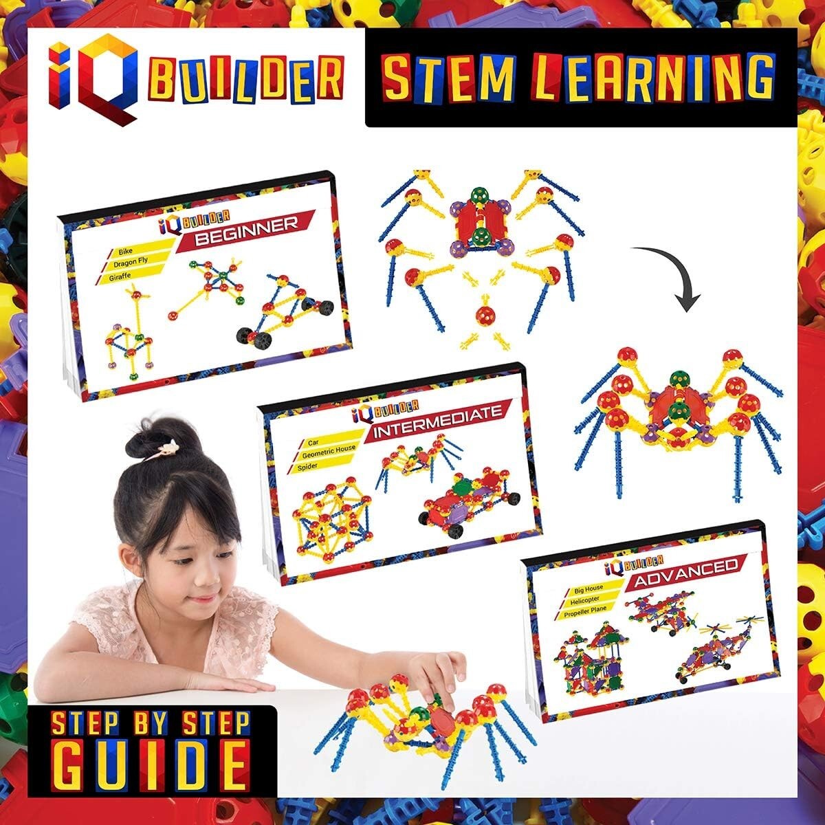 Creative STEM Building Blocks - Teacher Recommended Learning Toy for Ages 5-10