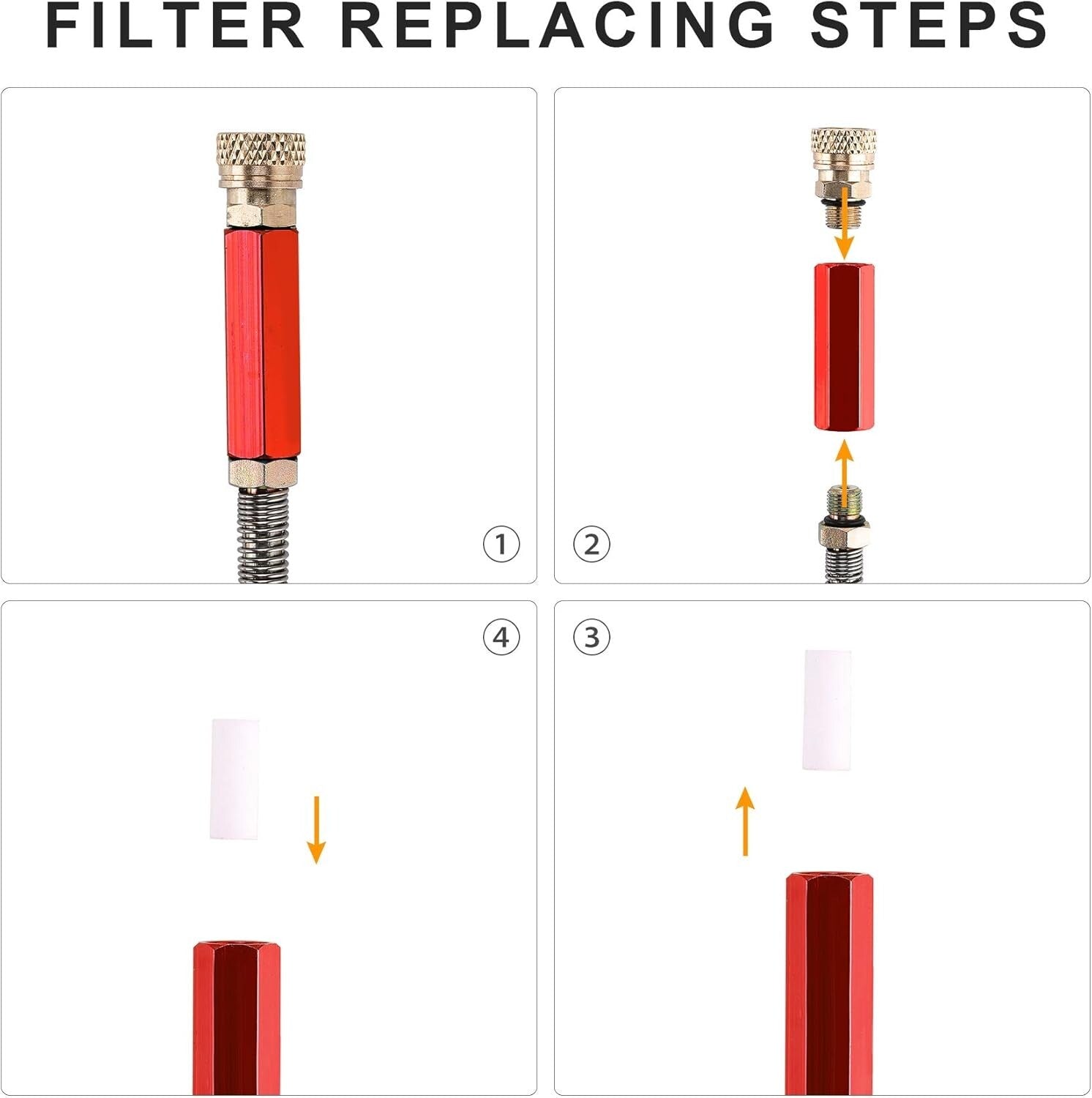 Durable Stainless Steel PCP Air Pump - 4500 psi with Easy Grip Handle