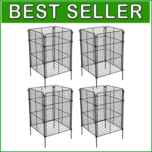 Heavy-Duty Plant Cages - 12.6" x 16" Animal Protection for Outdoor Gardens