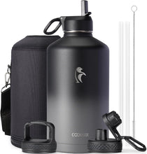 Load image into Gallery viewer, Versatile 128 oz Water Jug with Straw, Spout &amp; Lid - Perfect for Adventures