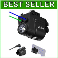 Load image into Gallery viewer, Rechargeable Tactical Pistol Light with Adjustable Dual-Laser Beam Power