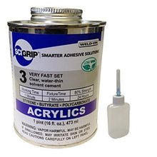 Load image into Gallery viewer, Industrial-Grade Acrylic &amp; Plastic Bonding Cement - 1 Pint with Needle Bottle