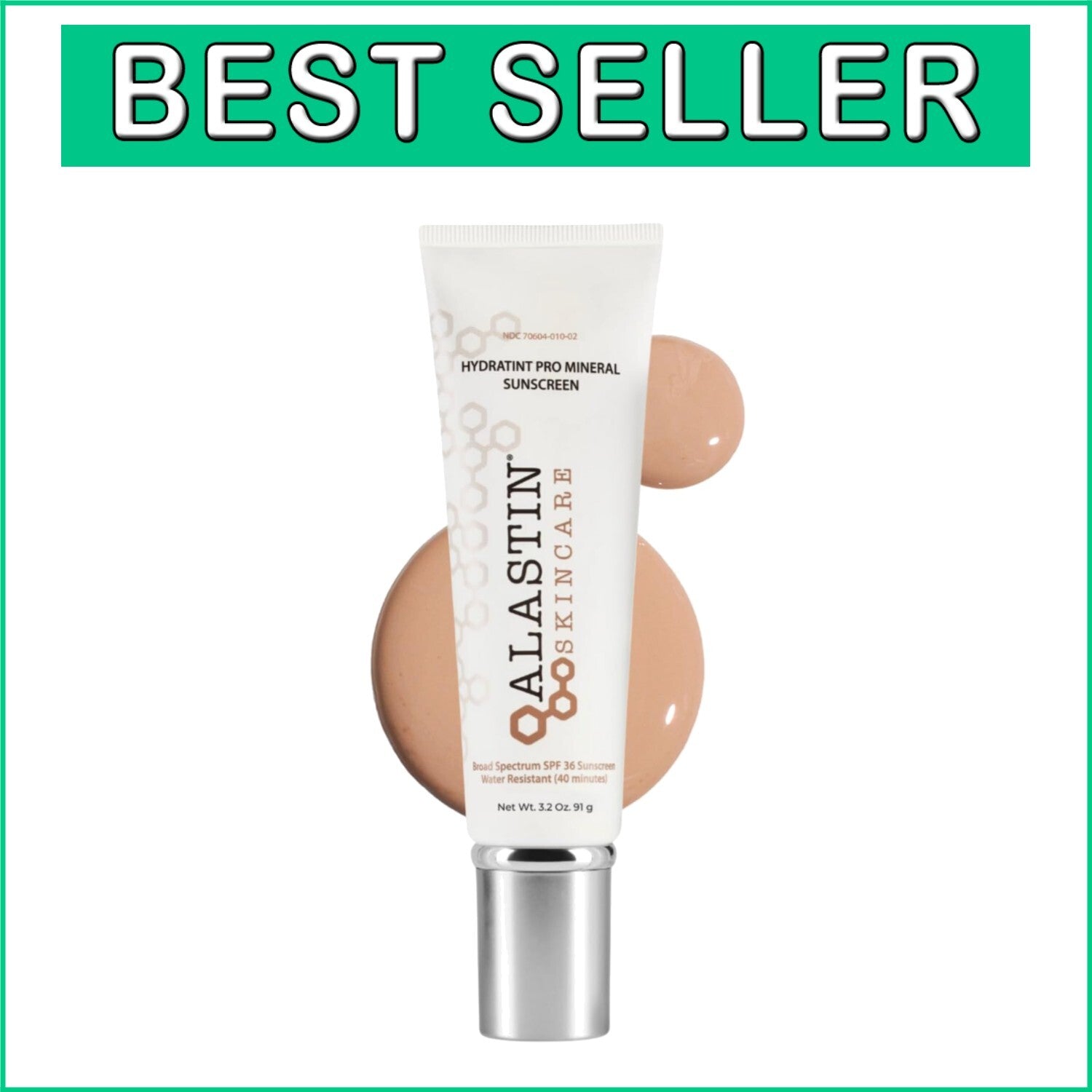 Fragrance-Free HydraTint Mineral Sunblock SPF 36 for Daily Hydration - 3.2 oz