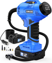 Load image into Gallery viewer, Portable Tire Inflator with 20V Battery &amp; Digital Display - 150 PSI Efficiency