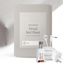 Load image into Gallery viewer, Comfort Fit Twin XL Organic Grounding Fitted Sheet, Includes Accessories Kit