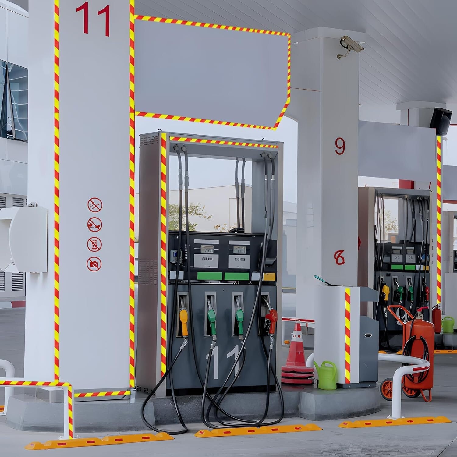 Fluorescent Reflective Safety Tape 4" x 66ft - Outdoor Visibility & Aesthetics