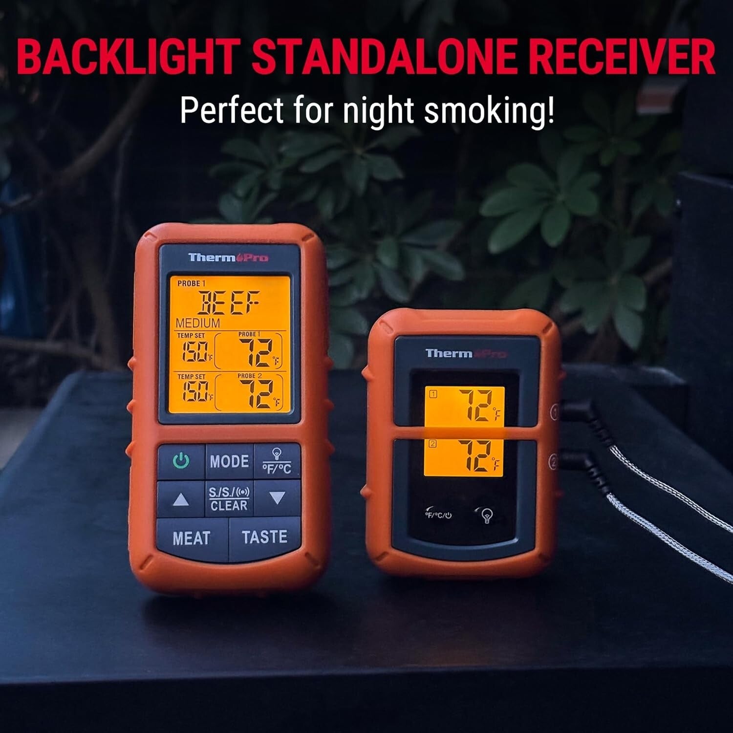 Digital BBQ Meat Thermometer with Dual Probes - Hassle-Free Cooking Made Easy