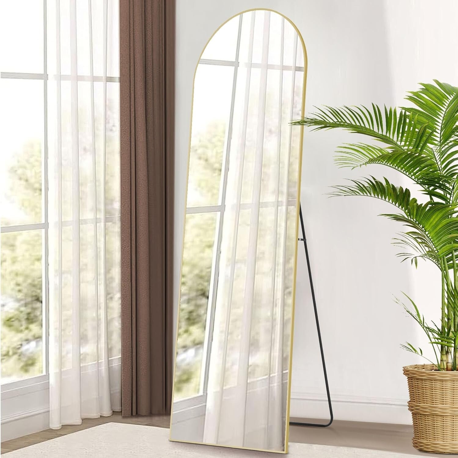 64" x 21" Modern Shatter-Resistant Mirror - Ideal for Bedrooms & Living Rooms