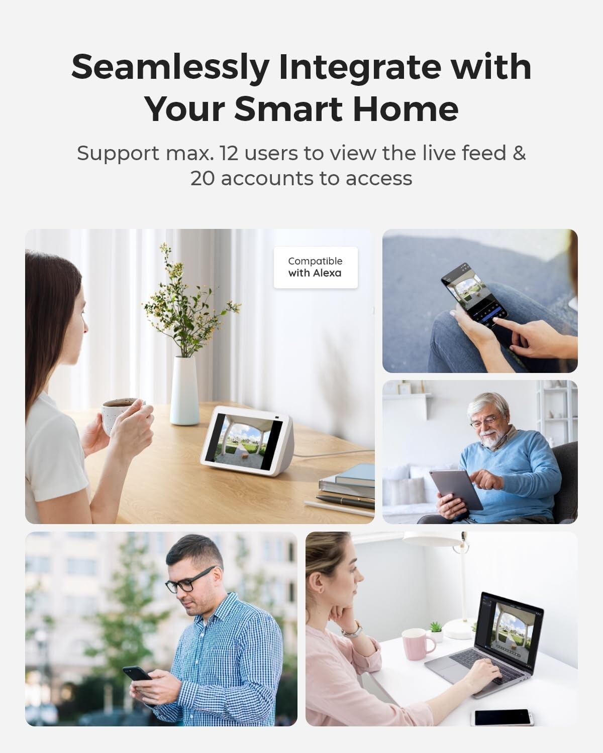 Smart Wireless Doorbell Camera: 2K Resolution, Battery/Wired Power, Alerts