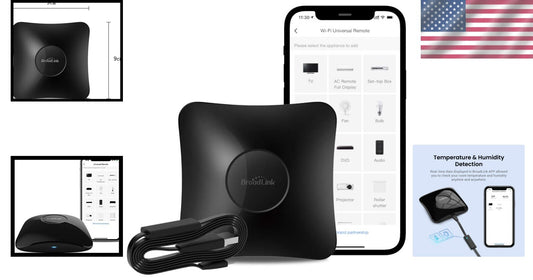 2.4 GHz Wi-Fi Remote & Sensor Set: Smart Home Solution with Voice Control