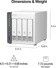 Load image into Gallery viewer, Effortless Backup 4 Bay NAS with Diskless Design, Secure File Access Anywhere