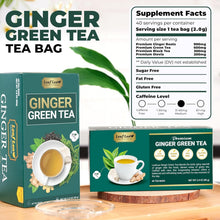 Load image into Gallery viewer, Natural Ginger Green Tea Bags - 160 Individually Wrapped for Wellness Gifts