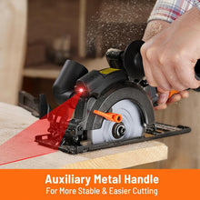 Load image into Gallery viewer, Precision 4-1/2" Circular Saw with Adjustable Cutting Depth &amp; Auxiliary Handle