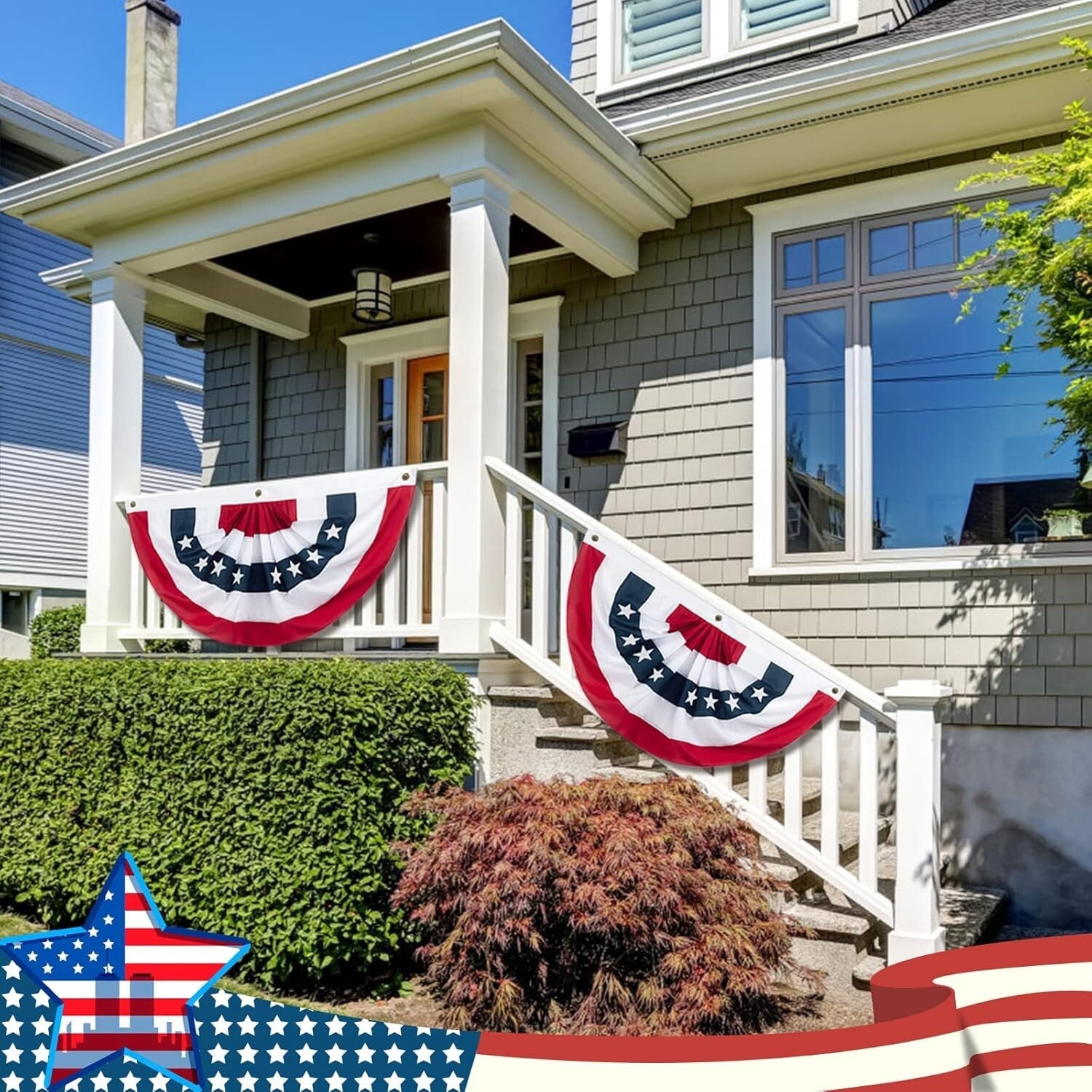 Fade-Resistant 2x4 Ft American Flag Banner - Perfect for Patriotic Holidays