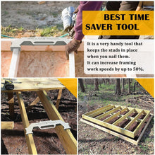 Load image into Gallery viewer, Premium Wall Stud Framing Tool - 16-Inch Aluminum Layout for Professionals