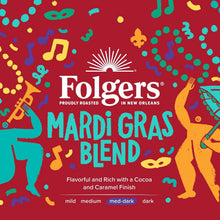 Load image into Gallery viewer, Rich Mardi Gras Blend Coffee - Medium-Dark Roast K-Cup Pods with Caramel Finish