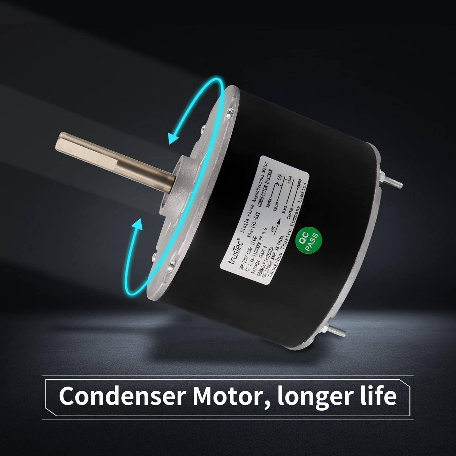 Energy-Efficient 1/4 HP Condenser Fan Motor 208/230V – Ideal OEM Replacement