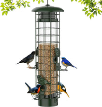 Load image into Gallery viewer, Weatherproof Hanging Bird Feeder - Ideal for Finches, Cardinals &amp; Chickadees
