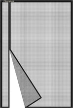 Load image into Gallery viewer, Reversible 39x80 Inch Fiberglass Magnetic Screen Door - Keep Bugs Out, Black