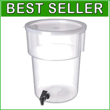 Load image into Gallery viewer, Lightweight 5-Gallon Beverage Dispenser with Sturdy Handles for Easy Transport