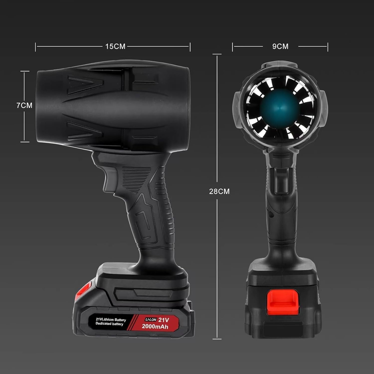 130,000 RPM Cordless Handheld Leaf Blower - Portable Mini Jet Cleaner