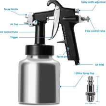 Load image into Gallery viewer, Lightweight 2.0mm LVLP Spray Gun with Gravity Feed Design for Fine Finishes