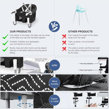 Load image into Gallery viewer, Adjustable High Chair for Babies – Clip-On Table Seat with Cushioned Comfort