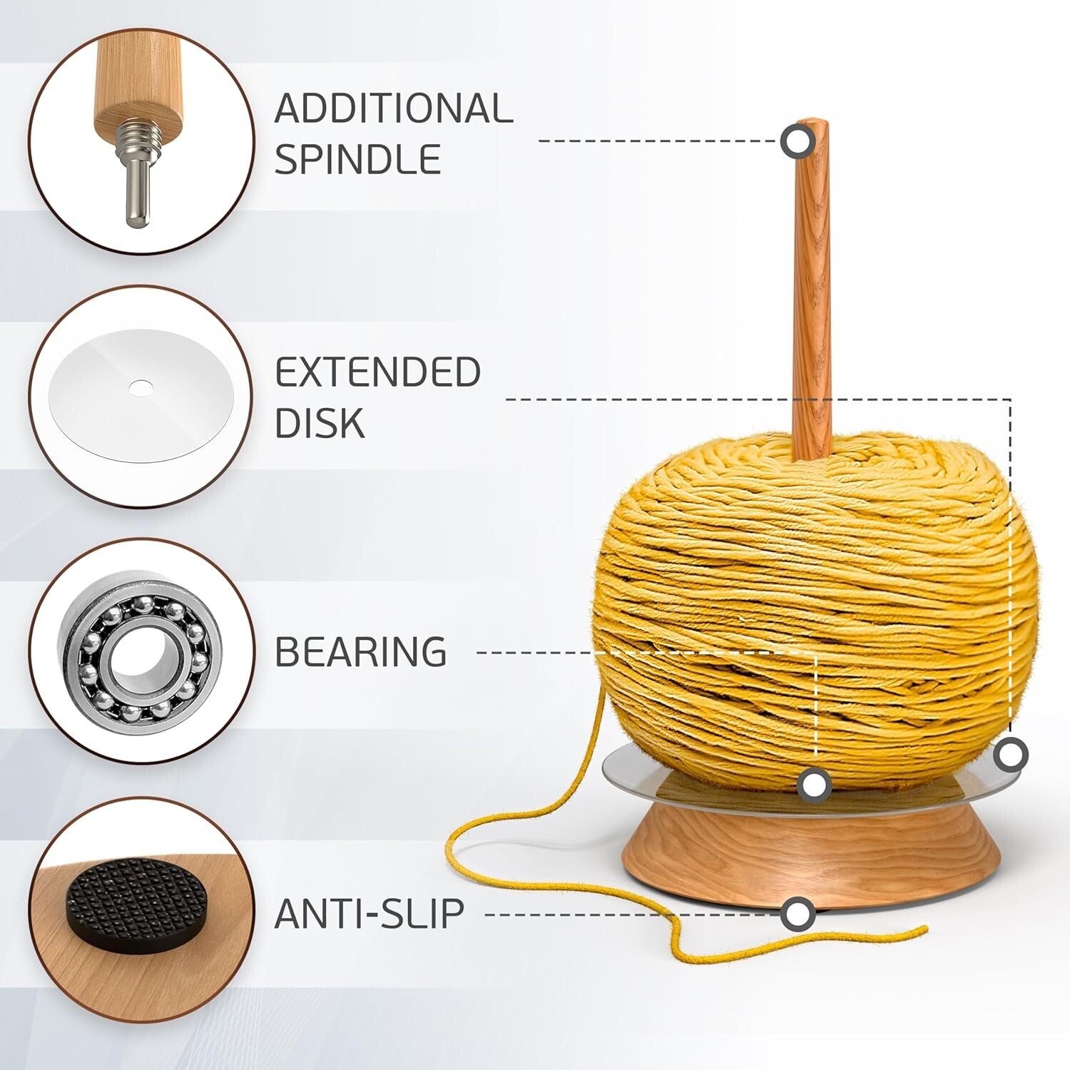 Multi-Purpose Yarn Organizer with Easy Assembly - Perfect for Fiber Crafts