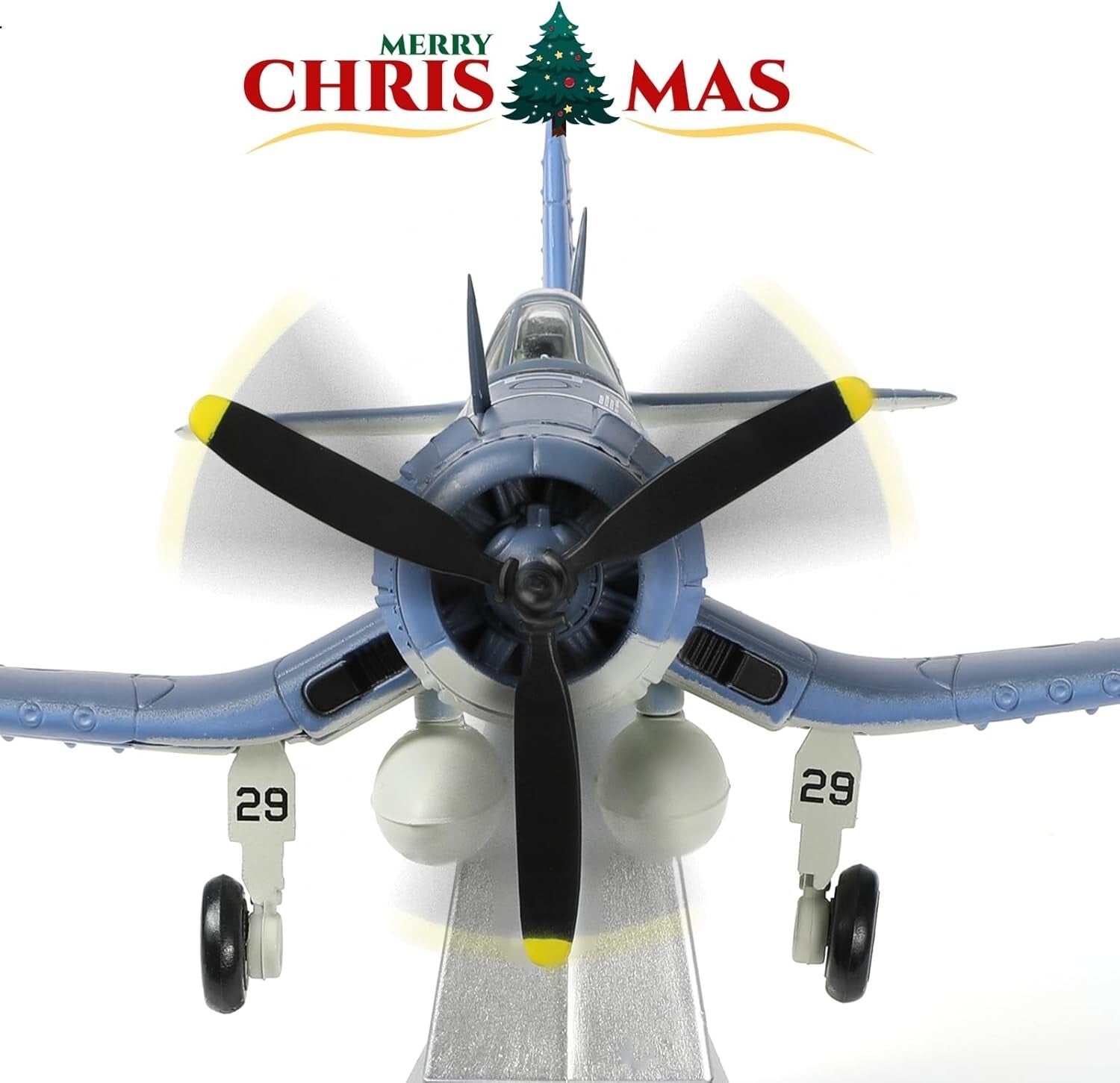 Metal F-4U Corsair Fighter Model - 1/72 Scale WWII Plane for Gift or Display