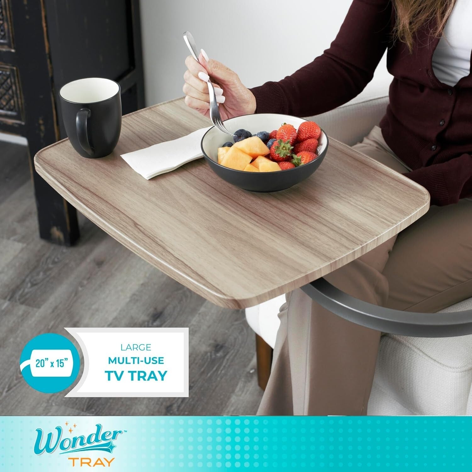 Multi-Functional Wonder Tray - Height Adjustable Sofa Table for Dining & Gaming