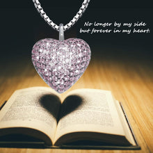 Load image into Gallery viewer, Elegant 925 Silver Heart Pendant with Ashes Storage – Thoughtful Gift for Women