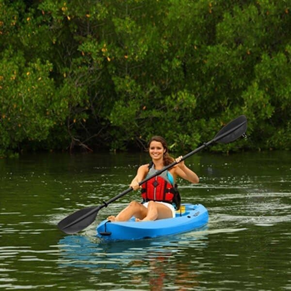 Durable HDPE Sit-On-Top Kayak - Easy Transport with Paddle & Quick-Release Seat