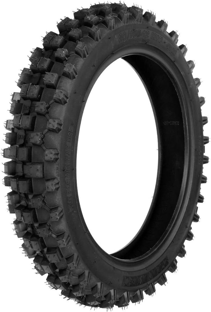 Durable 3.00-12 Off-Road Tire Set with Inner Tube for Pit Bikes & Dirt Rockets