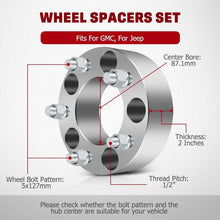 Load image into Gallery viewer, High-Performance 5x5 Wheel Spacers - Compatible with Wrangler &amp; Grand Cherokee