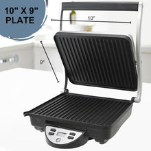Load image into Gallery viewer, Compact Electric Panini Press with Automatic Timer - Ideal for Small Spaces