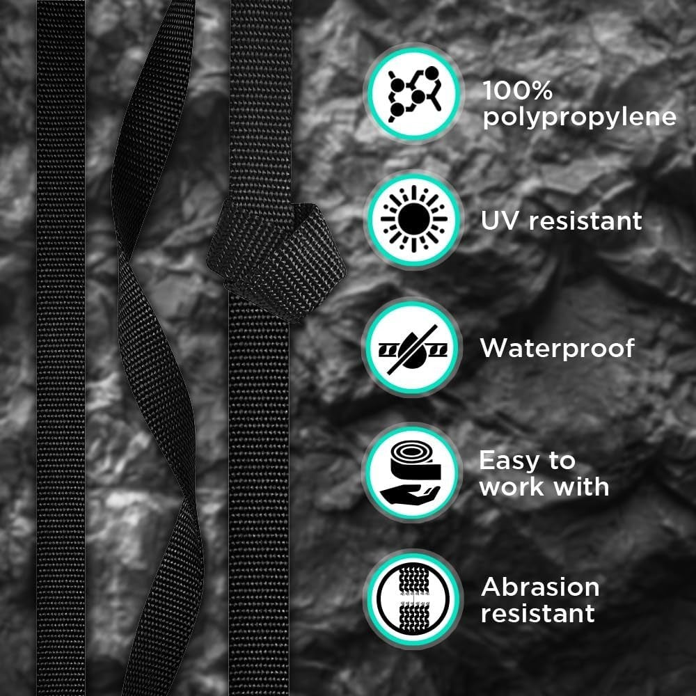 Extra-Strong 2" Webbing - Available in 40+ Colors - Ideal for Camping & Sewing