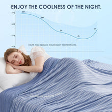 Load image into Gallery viewer, Lightweight Cooling Blanket for Hot Sleepers - King Size 90”x108” Availability
