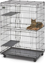 Load image into Gallery viewer, Durable Cat Playpen with Folding Design &amp; Removable Tray - Ideal for All Sizes