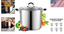 Load image into Gallery viewer, Heavy-Duty Professional Sauce Pot with Tempered Glass Lid, Induction Compatible