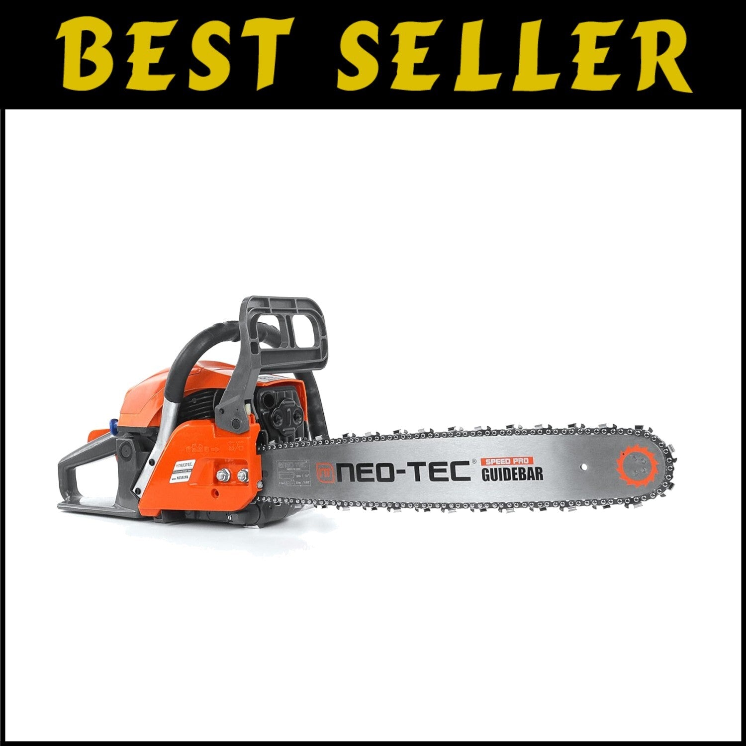 NEOTEC 62CC Gas Chainsaw - Ergonomic 20'' Bar for Effortless Wood Cutting