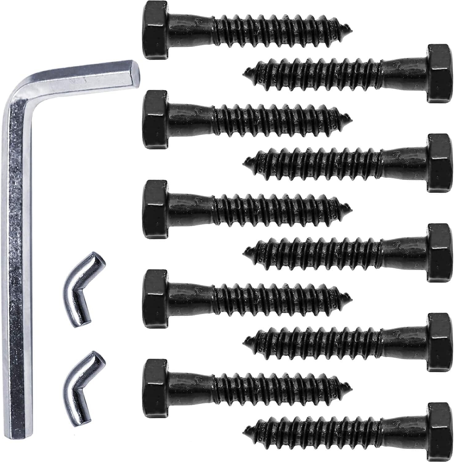 8-Inch Self-Closing T-Strap Gate Hinge in Black - Durable Steel Construction