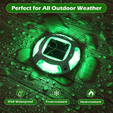 Load image into Gallery viewer, Elegant 12 Pack Solar Driveway Lights - Green &amp; Red Color Modes for Pathways
