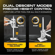 Load image into Gallery viewer, Heavy Duty Extensible Furniture Lifting Tool with Dual Speeds - 440LB Capacity