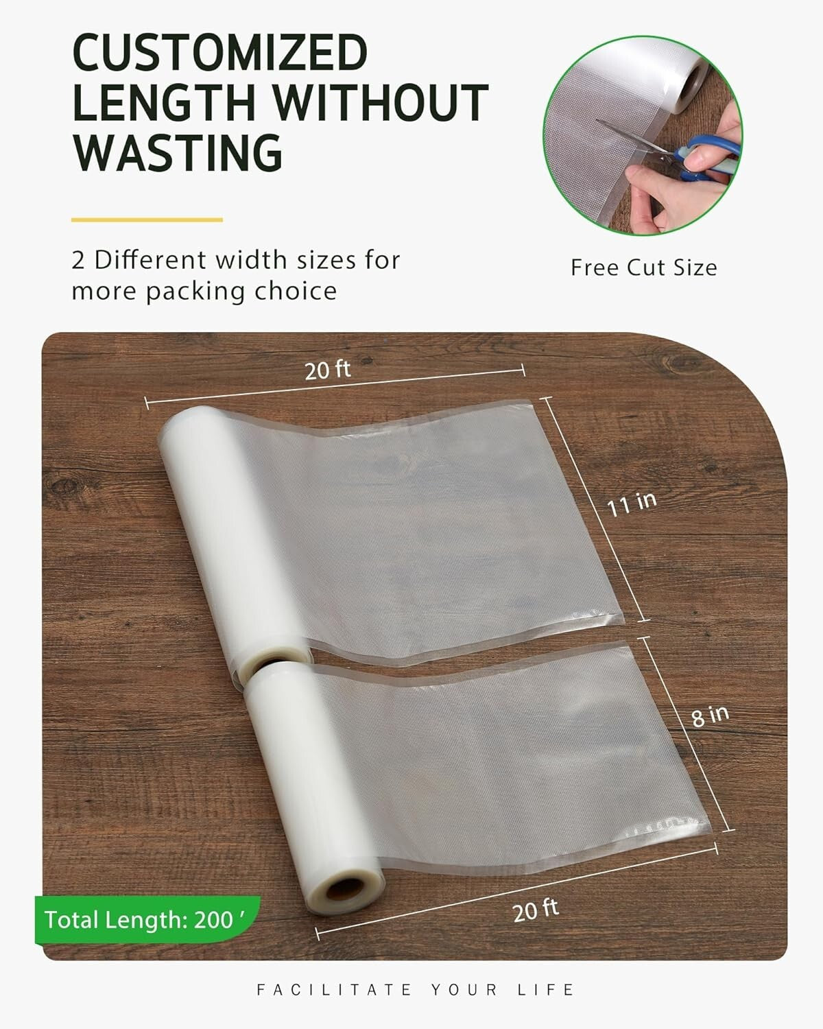 Versatile 10 Pack BPA-Free Vacuum Sealer Bags, Perfect for Meal Prep & Sous Vide