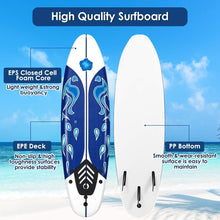 Load image into Gallery viewer, 6 Ft Lightweight Surfboard with 3 Detachable Fins for Safe Water Adventures